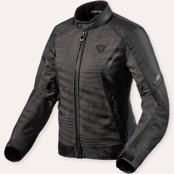 Rev'it Women's Black Leather Jacket - Preowned